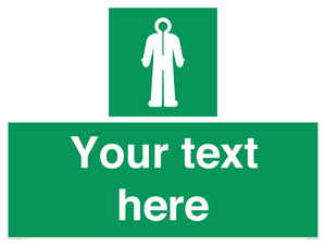 Custom sign safe condition Survival clothing